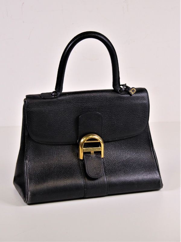 Donkerblauwe Brillant handtas Delvaux Kringwinkel